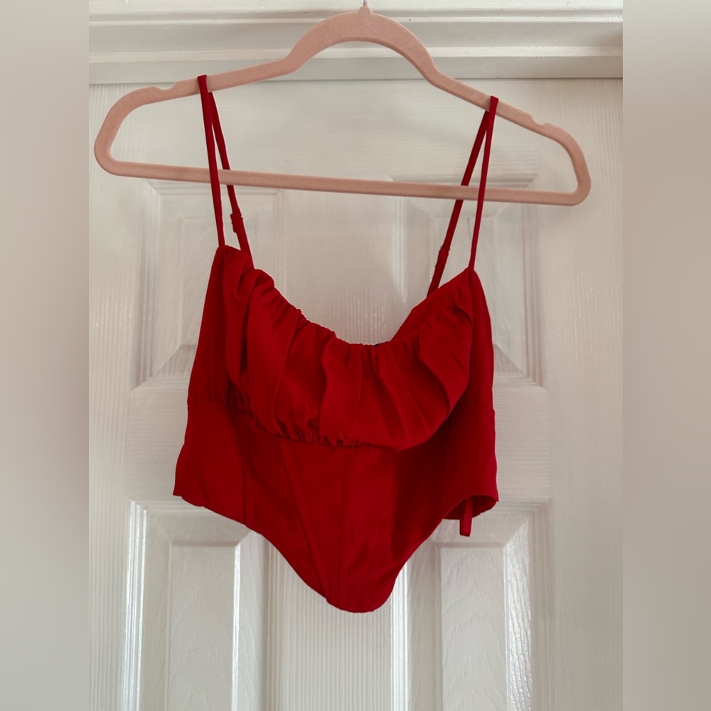 Windsor red crop top